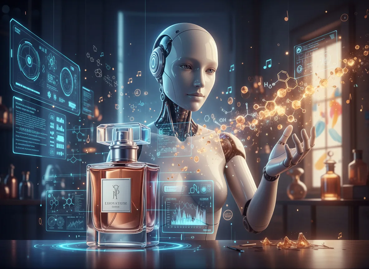 Slide O robô que sente: A fusão entre algoritmos e alta perfumaria