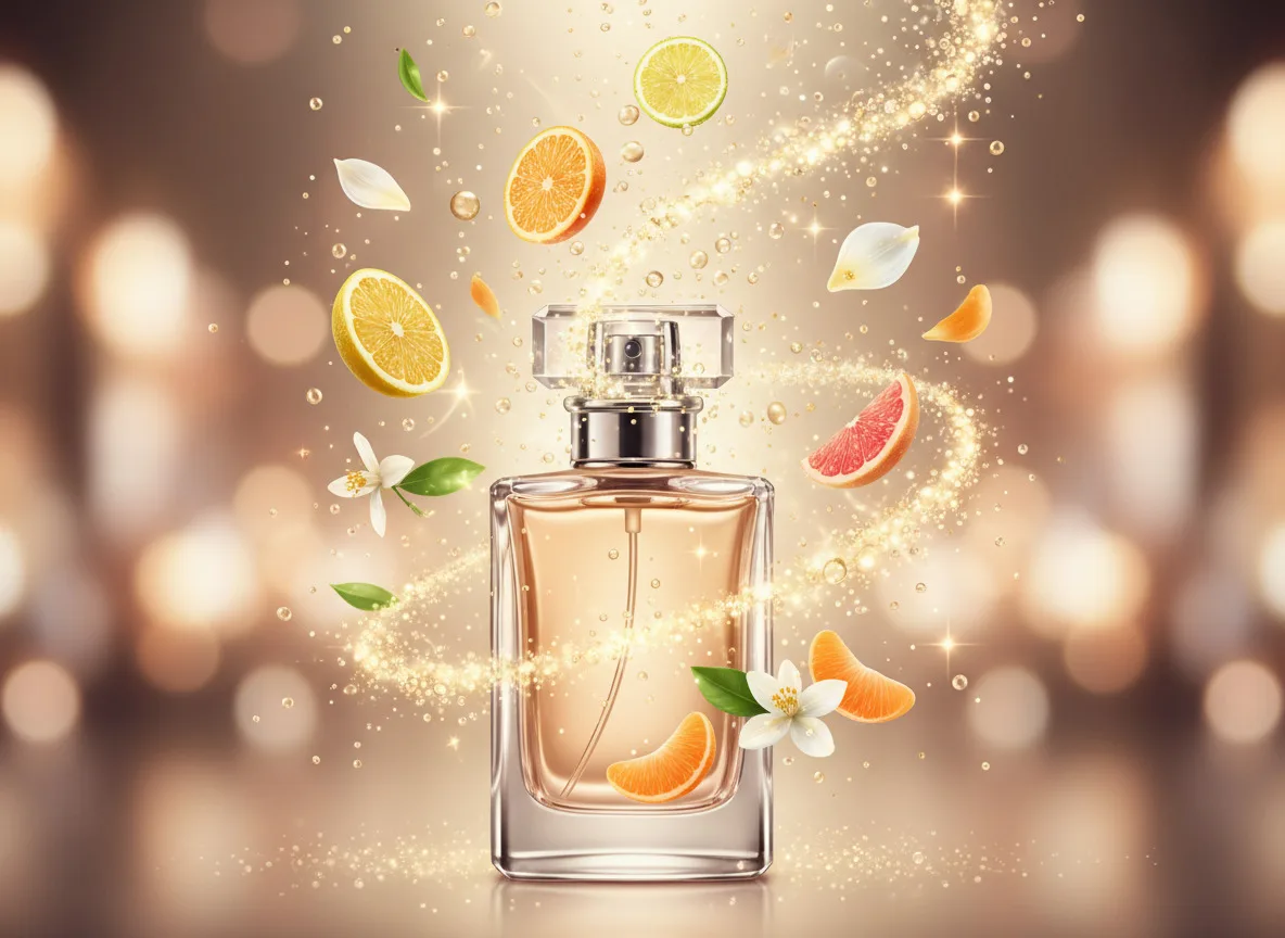 Slide O êxtase do aroma: como notas efervescentes simulam a sensação de festa
